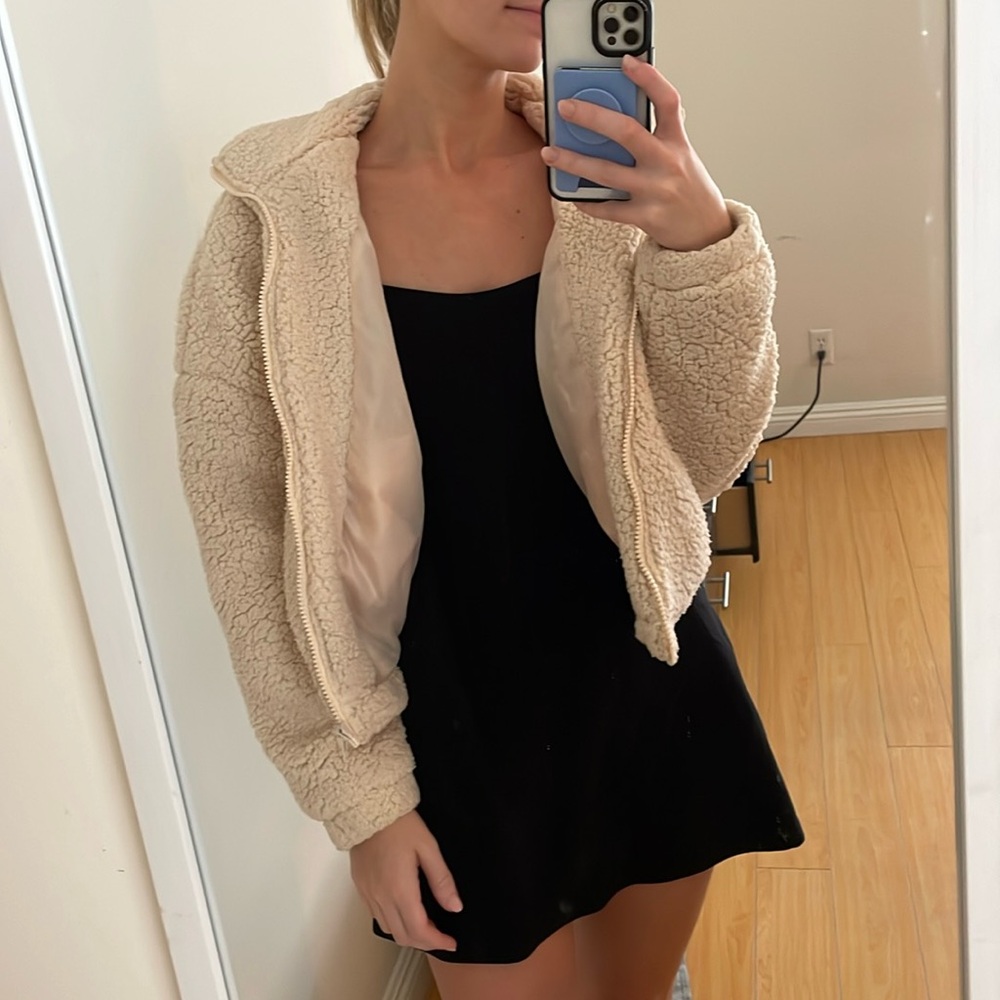 Fuzzy beige Harper Heritage jacket
